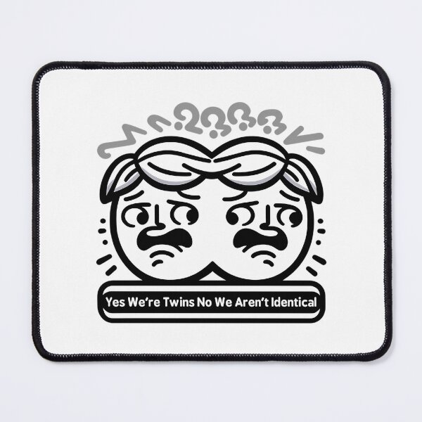 Item preview, Yes We'Re Twins No We Aren'T Identicalnational Siblings Day designed and sold by SilverlakeLove.