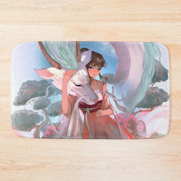 Item preview, Cute art girl and dragon [[chihiros]] go -%[ghiblis]%- flying aways  designed and sold by Amorrieart.