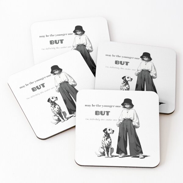 Item preview, Youngest Sister With Dog-National Siblings Day-Youngest Girl designed and sold by SilverlakeLove.