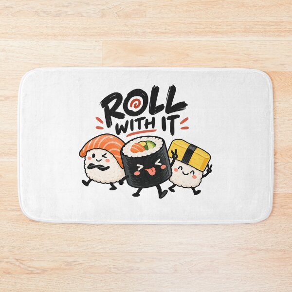 Item preview, Roll With It – Playful Sushi Friends Adventure designed and sold by zzz888.