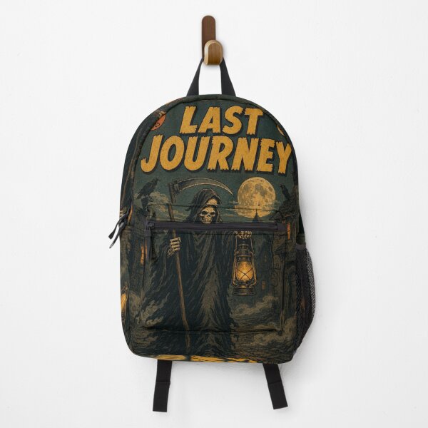 Item preview, Vintage Halloween Cover Art: Grim Reaper Lantern Procession designed and sold by bapupa.