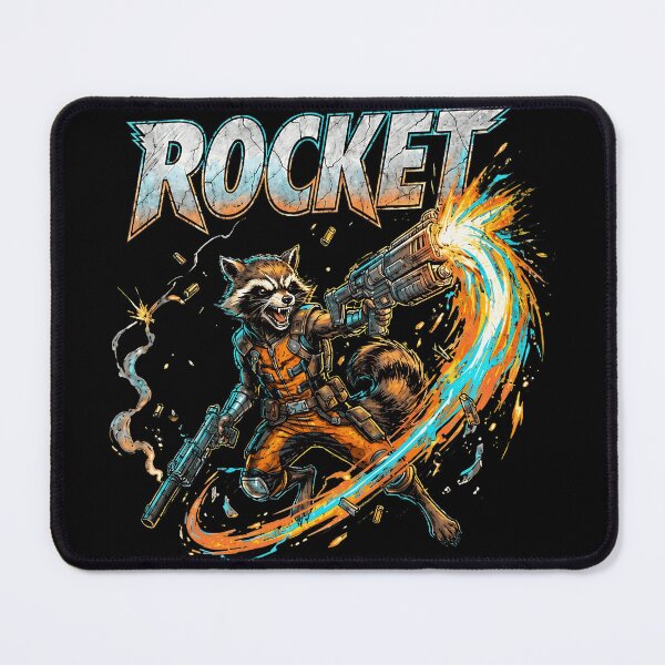 Item preview, Sci-Fi Raccoon Action Graphic  designed and sold by MaryGolde33590.