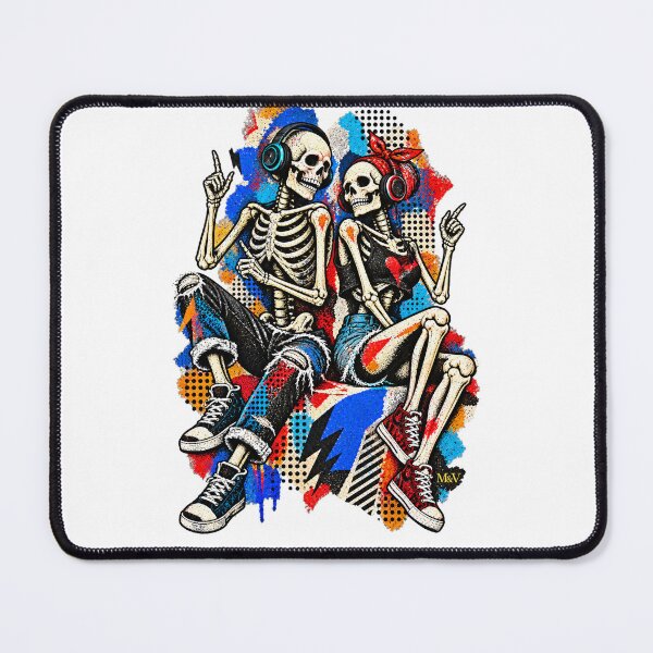 Item preview, Skeleton Couple Street Collage designed and sold by Qenlo.