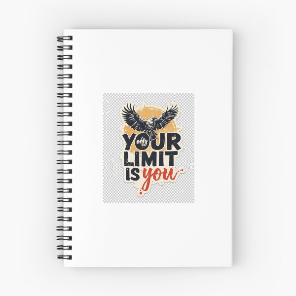 Item preview, Your Only Limit Is You Motivational Eagle Sticker designed and sold by HookPixelStudio.
