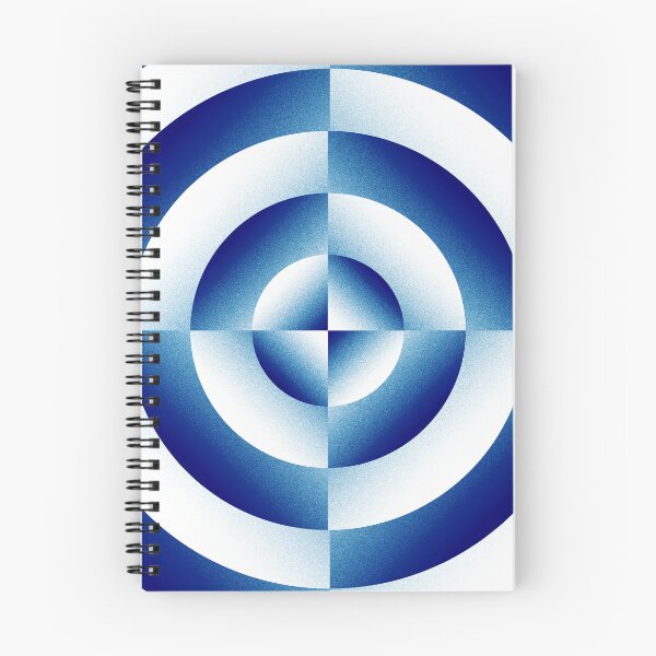 Item preview, Target – Abstract Cobalt Blue Bullseye & Segmented Optical Noise Art designed and sold by BrokenBill.