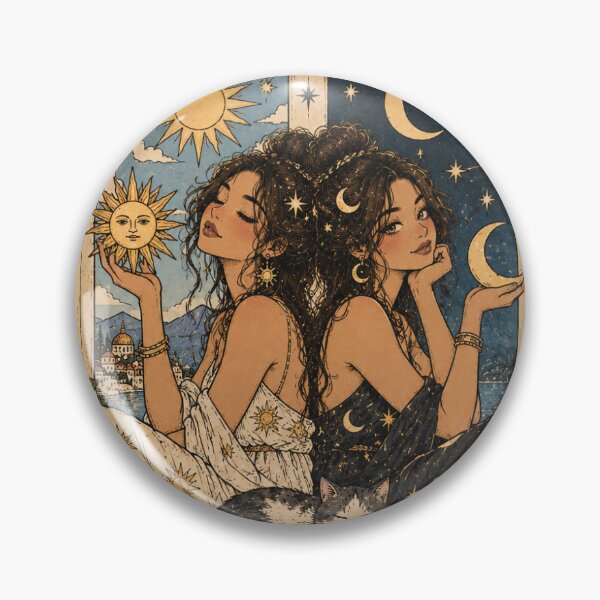 Item preview, Gemini Tarot Card – The Communicator | Cute Vintage Zodiac Aesthetic designed and sold by Moon & Sun Tarot.