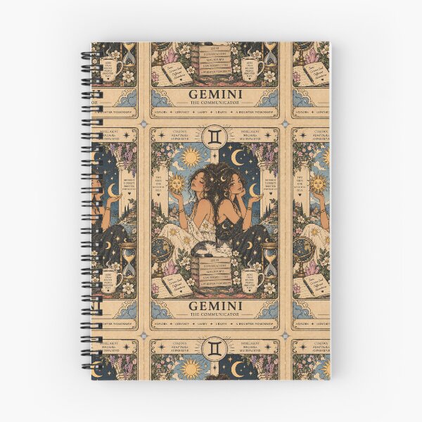 Item preview, Gemini Tarot Card – The Communicator | Cute Vintage Zodiac Aesthetic designed and sold by Moon & Sun Tarot.