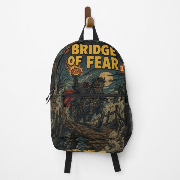 Item preview, Vintage Halloween Cover Art: Headless Horseman Haunted Bridge Crossing designed and sold by bapupa.