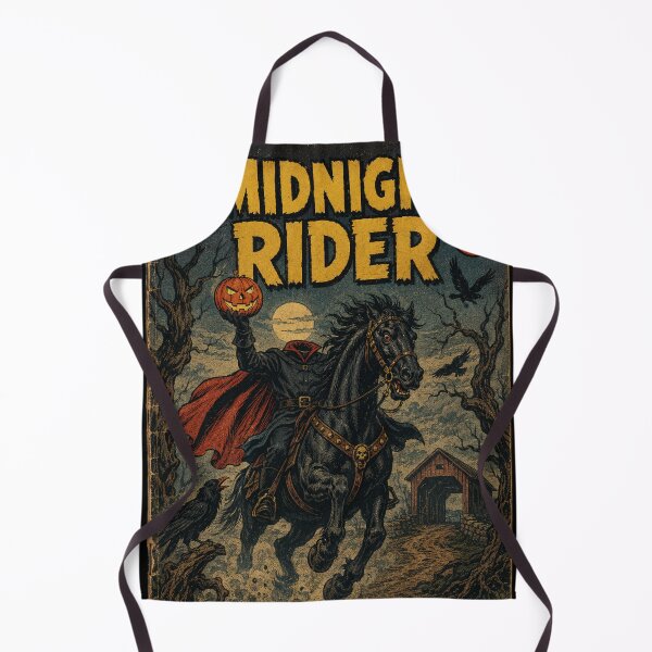 Item preview, Vintage Halloween Cover Art: Scary Headless Horseman Midnight Chase designed and sold by bapupa.