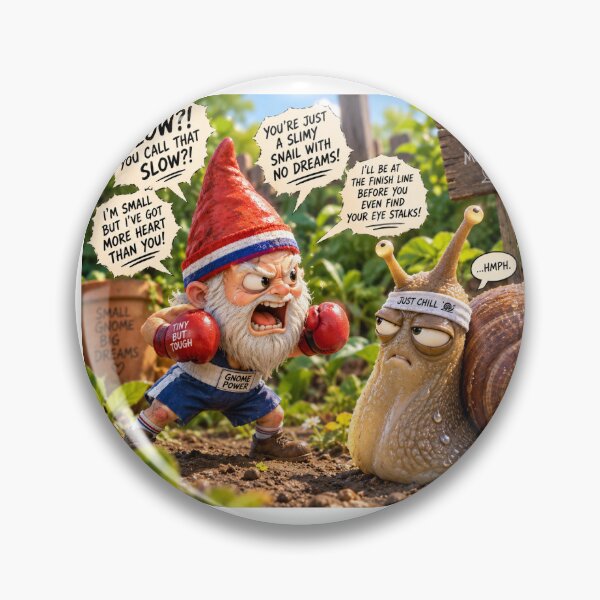 Item preview, Feisty garden gnome sticker  designed and sold by AnyaArtco.