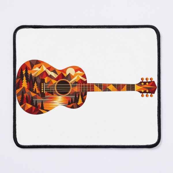 Artikelvorschau, Bunte Vintage-Akustikgitarre entworfen und verkauft von Shedajackson.