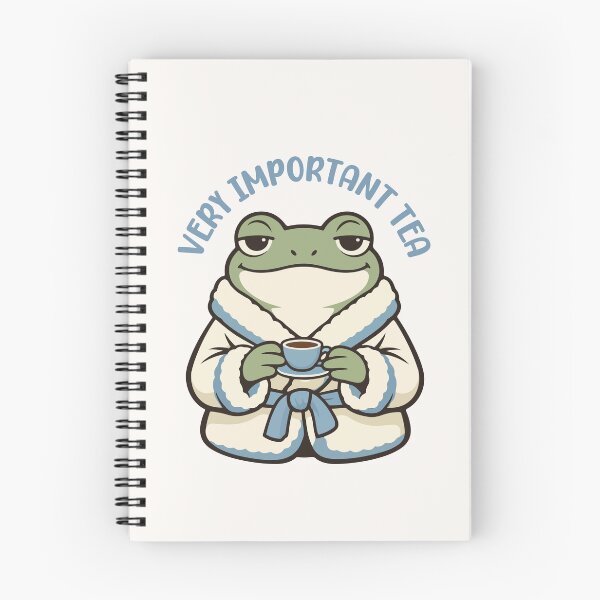 Item preview, Funny Frog Drinking Tea Cartoon  designed and sold by stylishdzign.