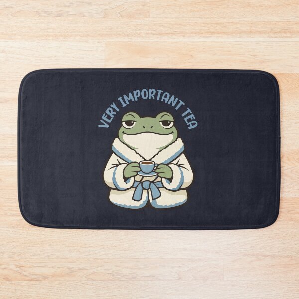 Item preview, Funny Frog Drinking Tea Cartoon  designed and sold by stylishdzign.