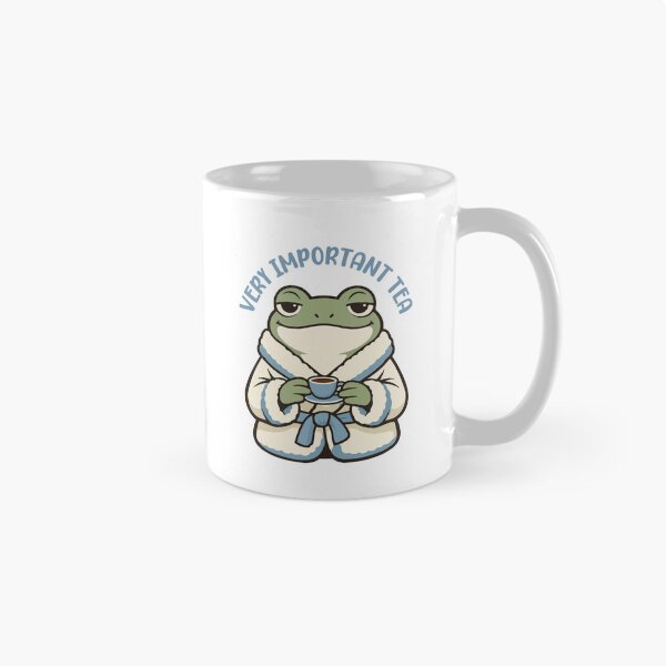 Item preview, Funny Frog Drinking Tea Cartoon  designed and sold by stylishdzign.