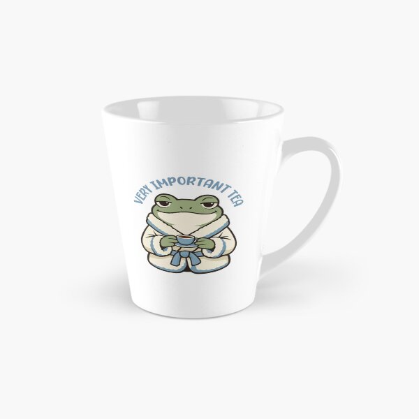 Item preview, Funny Frog Drinking Tea Cartoon  designed and sold by stylishdzign.