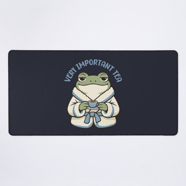 Item preview, Funny Frog Drinking Tea Cartoon  designed and sold by stylishdzign.