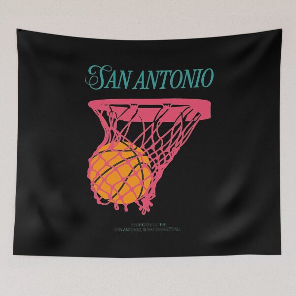 Item preview, San Antonio Basketball Retro Net Design designed and sold by MaryGordo69359.
