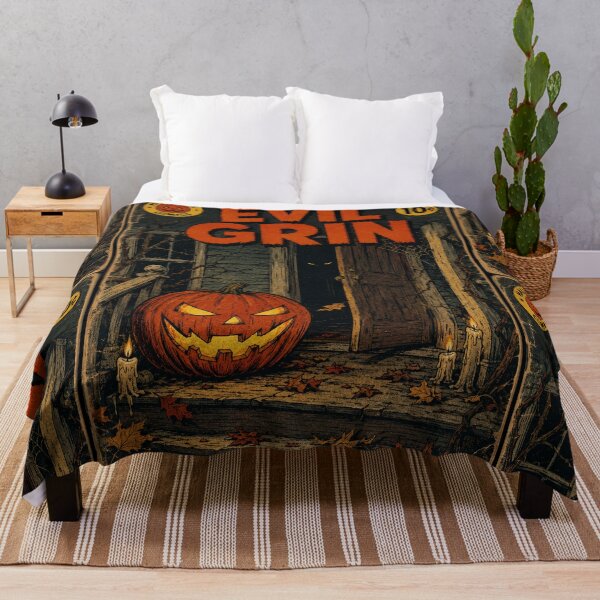 Item preview, Vintage Halloween Cover Art: Haunted Jack-o'-Lantern Porch Visitor designed and sold by bapupa.