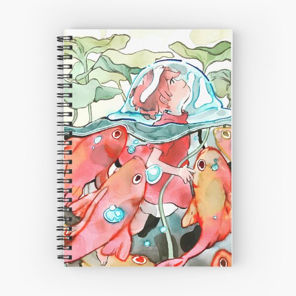 Item preview, Cute art girl and fish [[thetotoros's]] go -%[ghiblis]%- swim aways designed and sold by Amorrieart.
