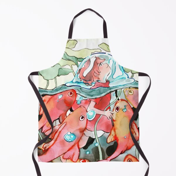Item preview, Cute art girl and fish [[thetotoros's]] go -%[ghiblis]%- swim aways designed and sold by Amorrieart.