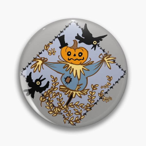Item preview, Scarecrow surrounded by crows halloween  designed and sold by Konopikyu.