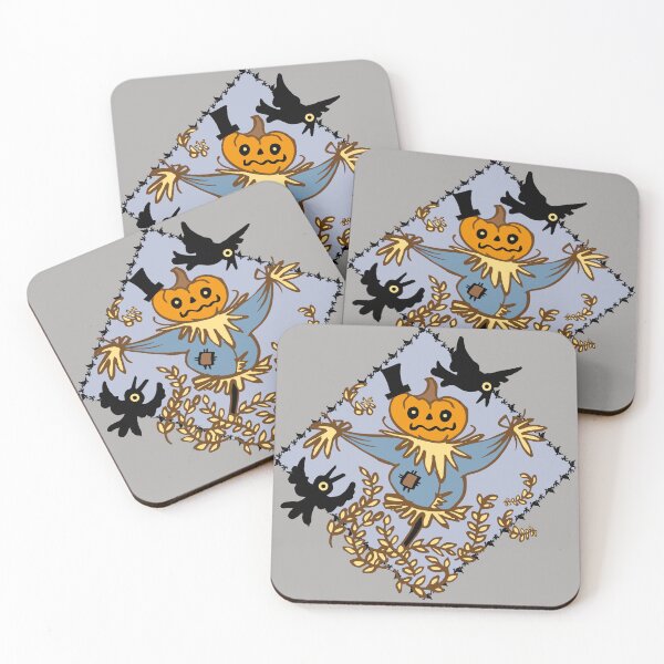 Item preview, Scarecrow surrounded by crows halloween  designed and sold by Konopikyu.