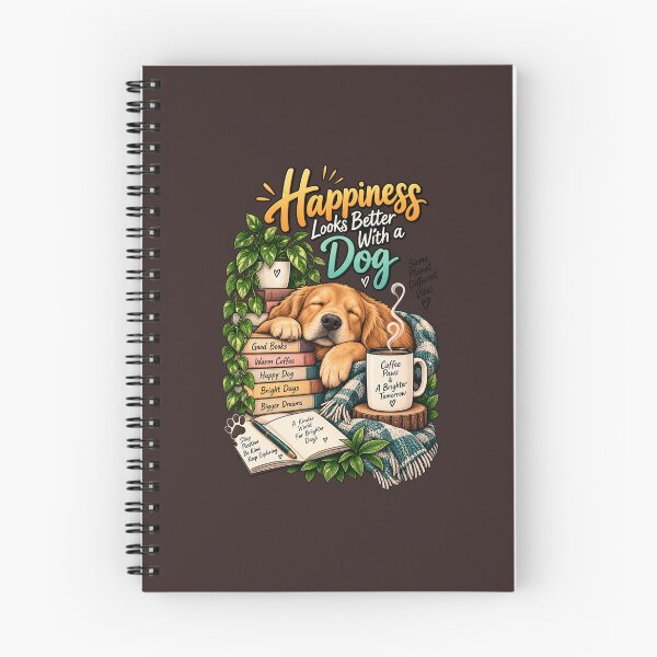 Item preview, Happiness Looks Better With a Dog – Cozy Golden Retriever Design designed and sold by Zaveroa.