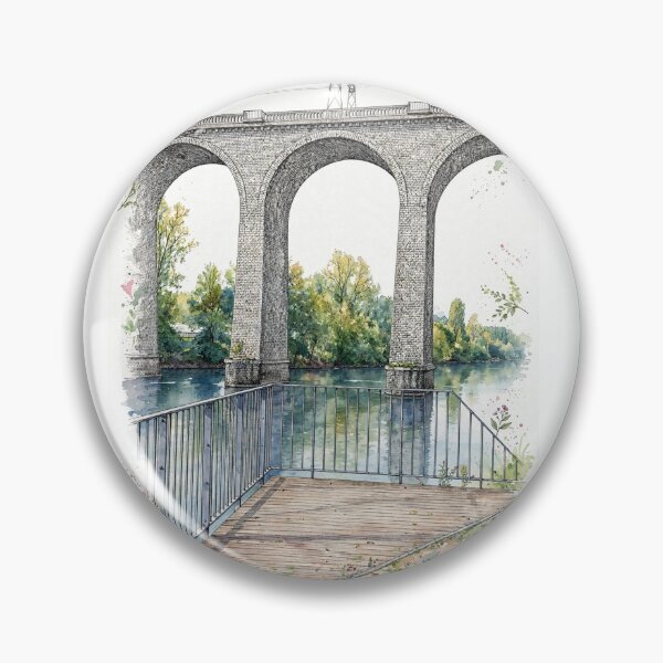 Item preview, Stone Viaduct in Watercolor designed and sold by Axokris.