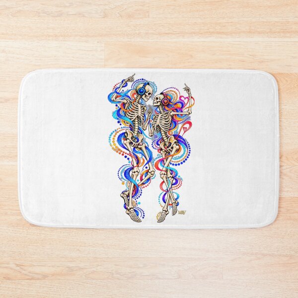 Item preview, Psychedelic Skeleton Lovers Dance  designed and sold by Qenlo.