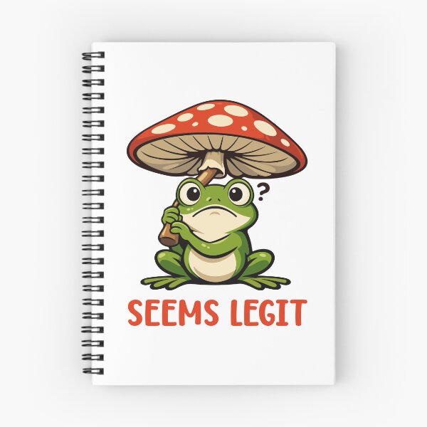 Item preview, Funny Frog Cartoon with Mushroom Umbrella Meme designed and sold by stylishdzign.