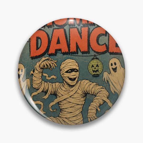 Item preview, Vintage Halloween Cover Art: Goofy Mummy Midnight Dance Party designed and sold by bapupa.