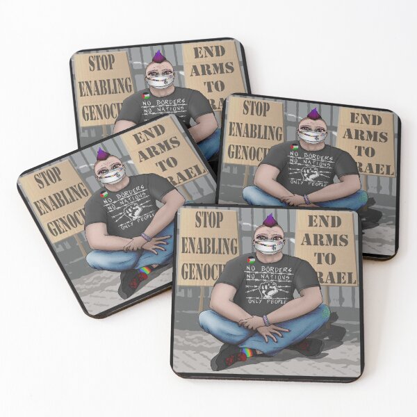Item preview, Punks Say Free Palestine designed and sold by BryonyMayArt.