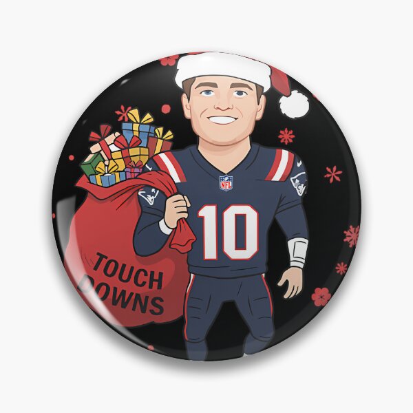 Item preview, Drake Maye Santa Claus Christmas Touch Downs New England Patriots designed and sold by DuncanMorris.