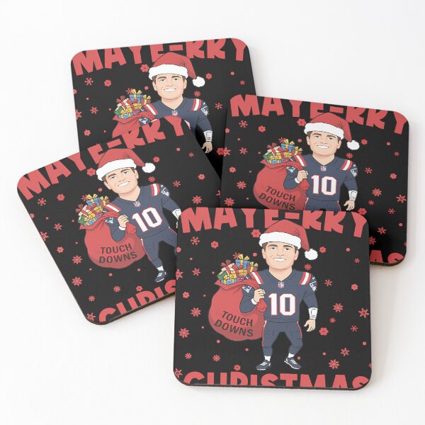 Item preview, Drake Maye Santa Claus Christmas Touch Downs New England Patriots designed and sold by DuncanMorris.