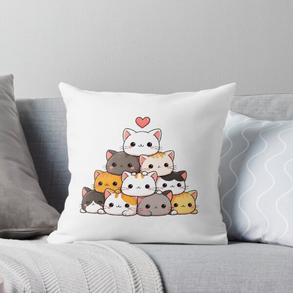 Item preview, Cute Cat Pyramid Stack Kawaii Design designed and sold by OlyvieArt.