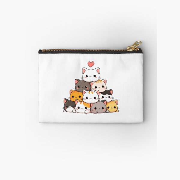 Item preview, Cute Cat Pyramid Stack Kawaii Design designed and sold by OlyvieArt.