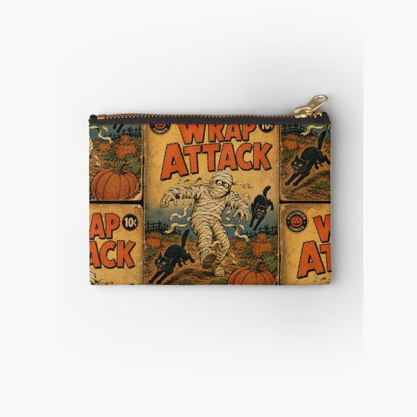 Item preview, Vintage Halloween Cover Art: Mummy Toilet Paper Trouble designed and sold by bapupa.