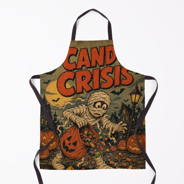 Item preview, Vintage Halloween Cover Art: Silly Mummy Candy Bag Disaster designed and sold by bapupa.