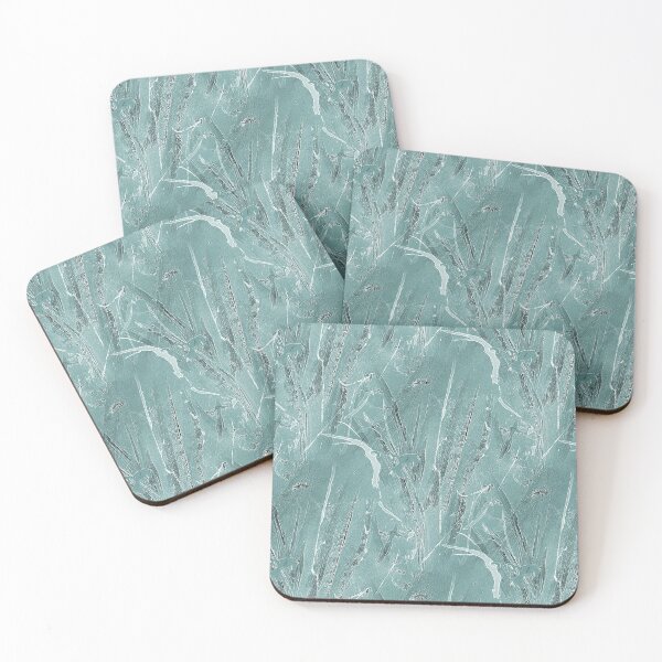 Item preview, Foliage Abstract in Monochromatic Light Teal designed and sold by Artistestella.
