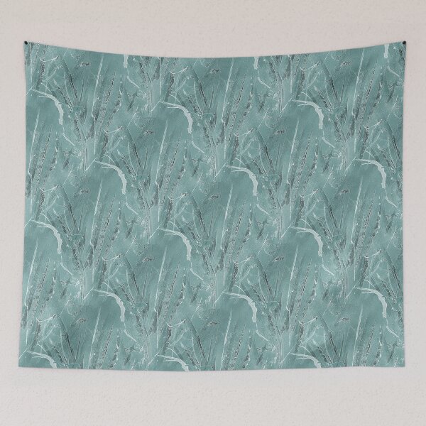 Item preview, Foliage Abstract in Monochromatic Light Teal designed and sold by Artistestella.