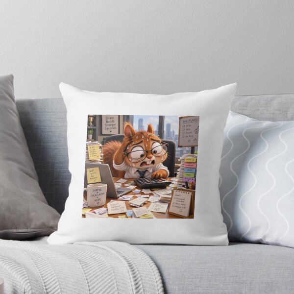 Item preview, Overwhelmed Office Squirrel Sticker  designed and sold by AnyaArtco.