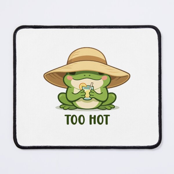 Item preview, Funny Frog Cartoon Drinking Lemonade Summer Heat designed and sold by stylishdzign.