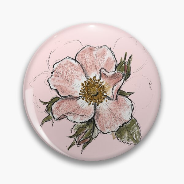 Item preview, Rosa Centre Stage: The Feral Groundcover Rose Art Print designed and sold by FreiherrPK.