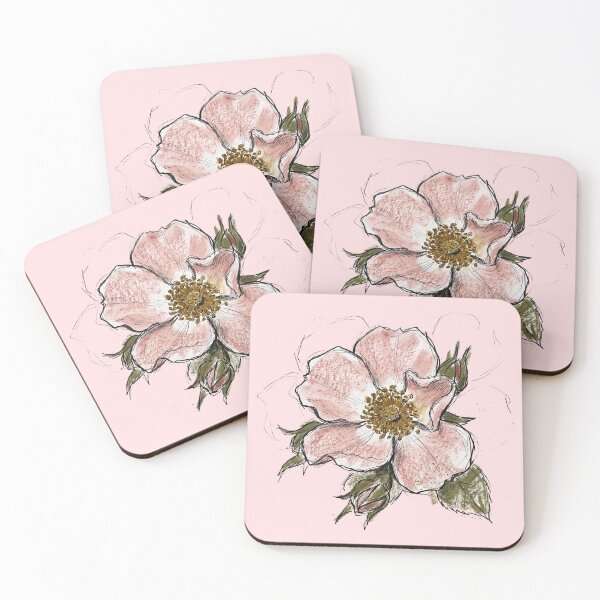 Item preview, Rosa Centre Stage: The Feral Groundcover Rose Art Print designed and sold by FreiherrPK.