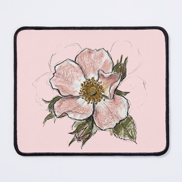 Item preview, Rosa Centre Stage: The Feral Groundcover Rose Art Print designed and sold by FreiherrPK.