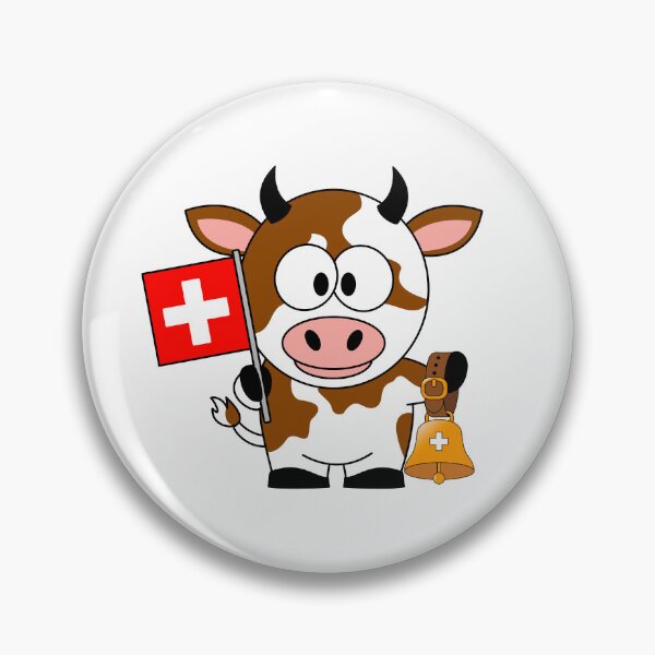 Item preview, Swiss cow with cowbell designed and sold by QuanntixArt.