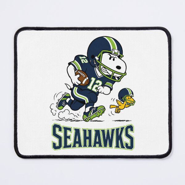 Item preview, Snoopy & Woodstock Seattle Seahawks Football Retro F096 designed and sold by GLUVY-THEME.