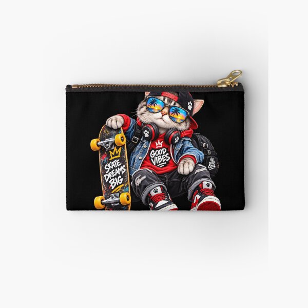 Item preview, Cool Skater Cat Streetwear Skateboard designed and sold by Nixora.