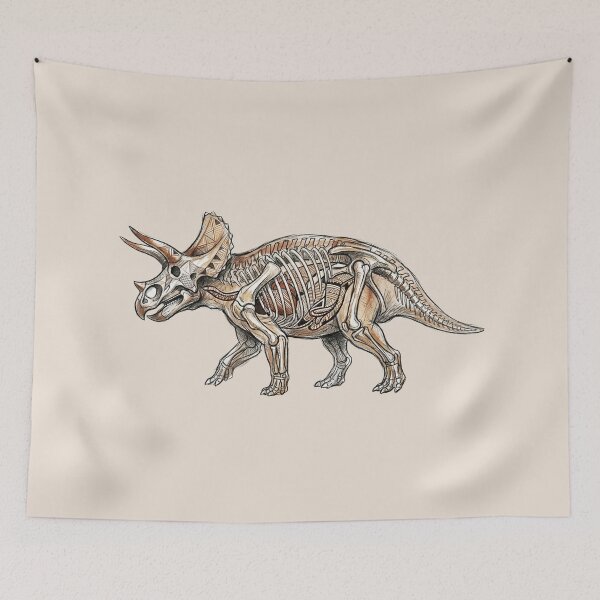 Item preview, Triceratops Prorsus: The Cretaceous Engine Anatomy Art Print designed and sold by FreiherrPK.