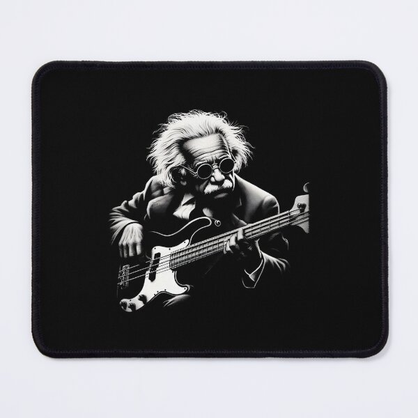 Item preview, E i n s t e i n Playing Bass designed and sold by Lapiinart.